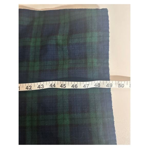LL Bean Scotch Plaid Flannel Nightgown Sz M Long Sleeve Cotton Pockets Cabincore - Picture 7 of 10